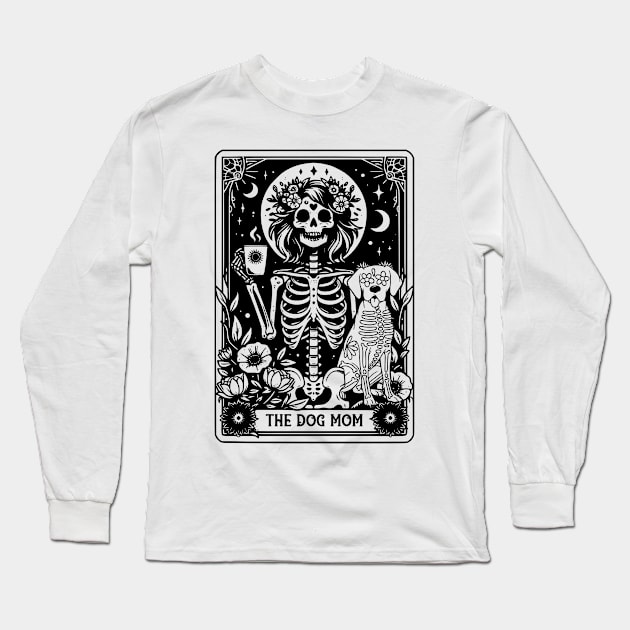 The Dog Mom Tarot Card Witchy Vibes Dog Lover Gift For Women Mother day Long Sleeve T-Shirt by truong-artist-C